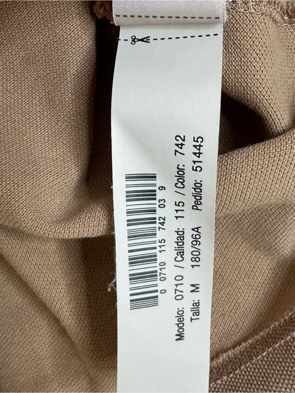 Massimo Dutti Beige Cotton Polo Shirt Casual Fit Size M - Picture 8 of 8